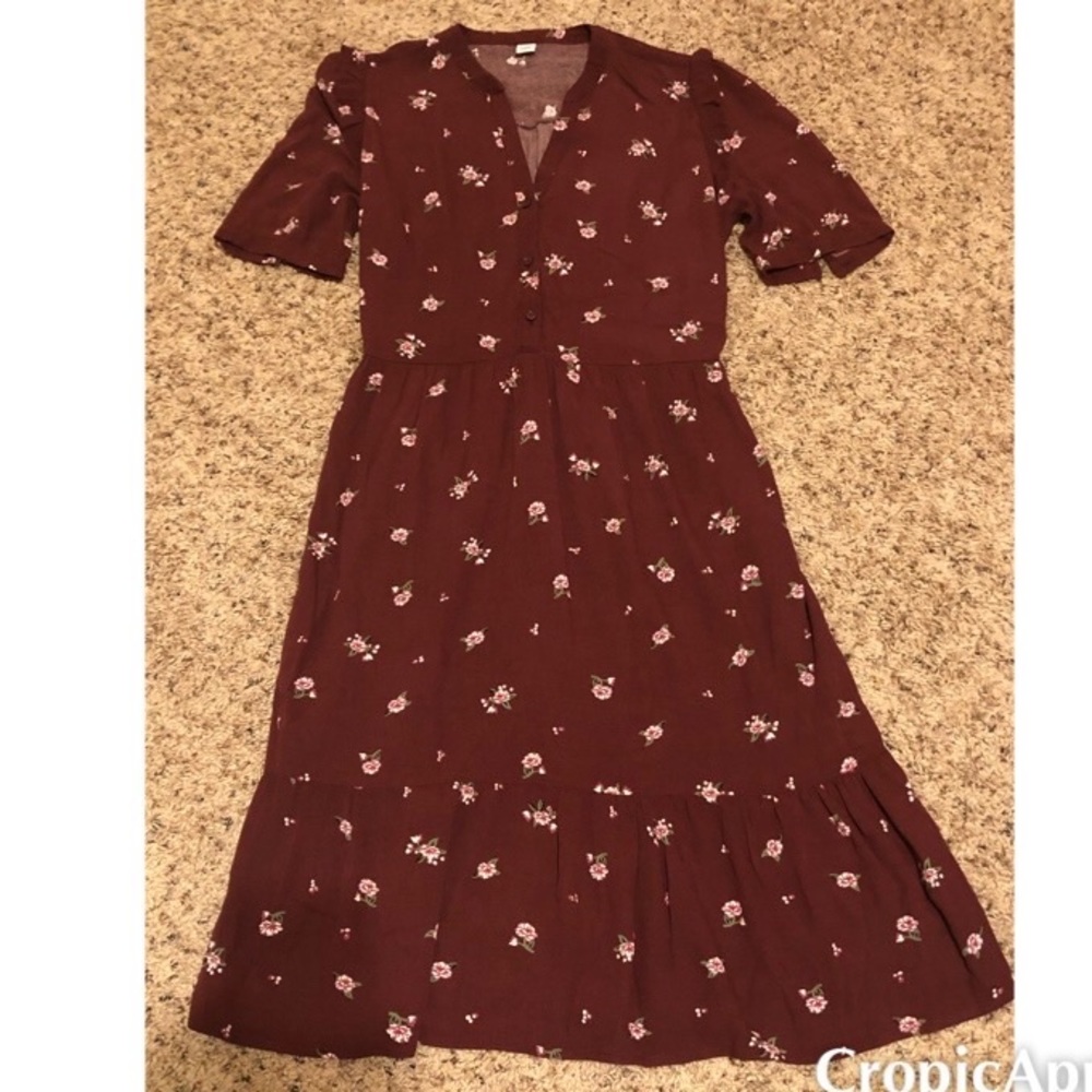 Old Navy Size Small Midi Floral Dress